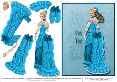 Going to the Ball 3 - Card Front & Decoupage