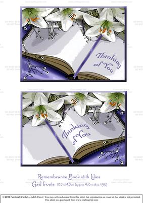 Remembrance Book & Lilies