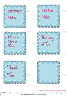 Lacy Squares - Blues - Sentiments