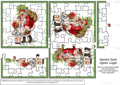 Jigsaw Layers - Santa's Sack