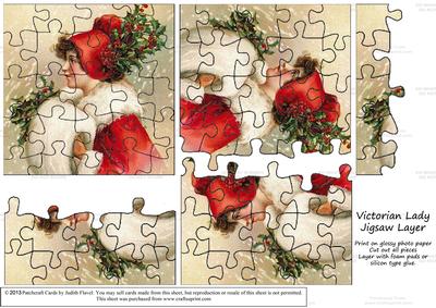 Jigsaw Layers - Victorian Lady