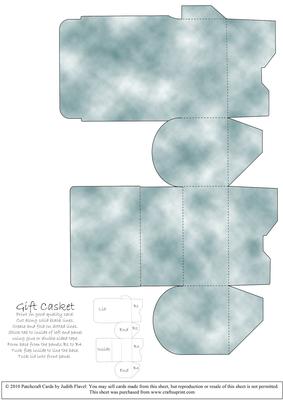 Gift Box Casket - Faded Denim