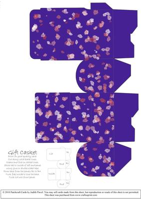 Gift Box Casket - Oriental Purple