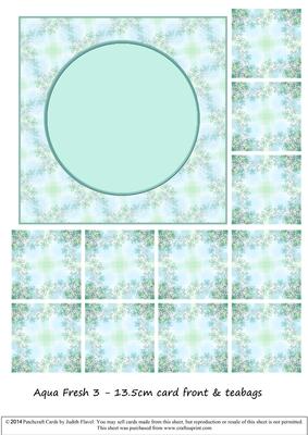 Aqua Fresh 3 - Card Front & Teabags