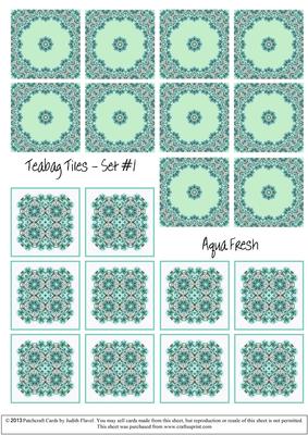 Aqua Fresh - Teabag Tiles Set #1
