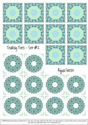 Aqua Fresh - Teabag Tiles Set #2