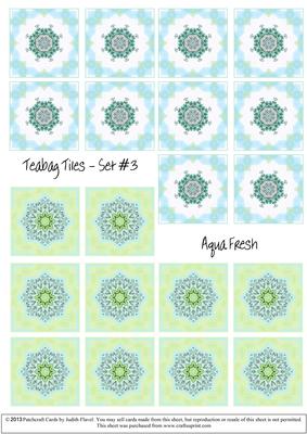 Aqua Fresh - Teabag Tiles Set #3