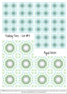 Aqua Fresh - Teabag Tiles Set #5