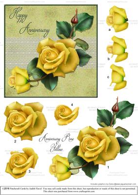 Anniversary Roses - Yellow