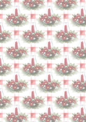 Christmas Gerberas - Red - Large Vellum