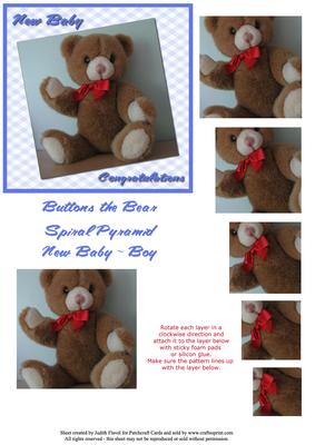 Buttons the Bear - Blue