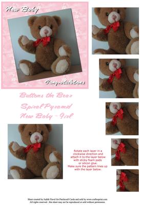 Buttons the Bear - Pink