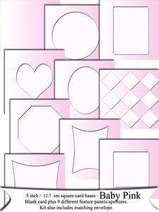 Baby Pink Shaded Cards