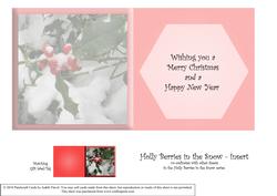 Holly Berries in the Snow - Insert