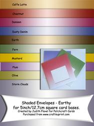 Shaded Envelopes - Earthy Squares
