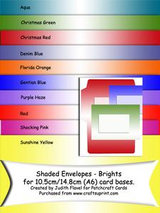 Shaded Envelopes - C6 - Brights