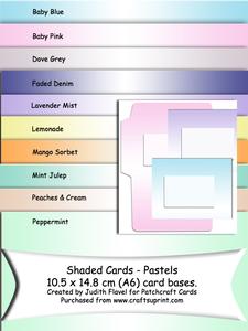 Shaded Envelopes - C6 - Pastels