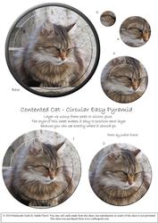 Circular Easy-position Pyramid - Contented Cat