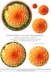 Circular Easy-position Pyramid - Orange Dahlia