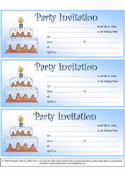 Party Invitations - Birthday Boy