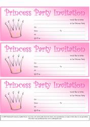 Party Invitations - Princess