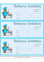 Party Invitations - Barbecue