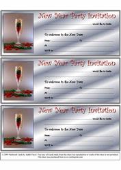 Party Invitations - New Year