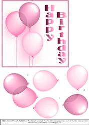 Birthday Balloons - Pink