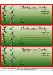 Party Invitations - Christmas 3
