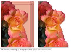Roses Card Front Plus Panel