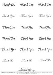 Thank You - Nesties Tags Black