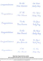 New Baby Captions - Boy Blue