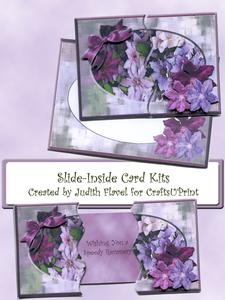 Slide-inside Colourful Clematis Get Well