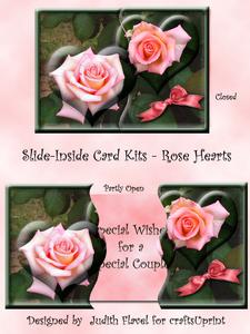 Slide-inside Rose Hearts