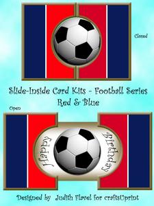 Slide-inside Football - Red & Blue