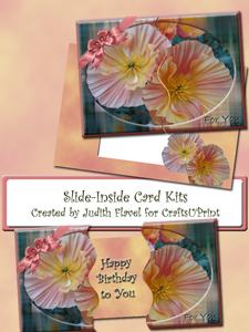 Slide-inside Pink & Yellow Flowers