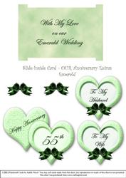 Inserts for Slide-inside Kit - Our Anniversary - Emerald