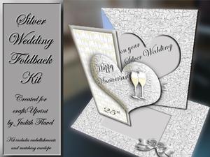 Silver Wedding Hearts Foldback Kit