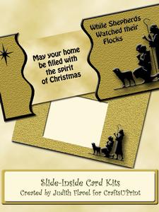 Slide-inside Christmas - Shepherds