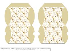 Mini Pillow Boxes - Swirls - Oatmeal