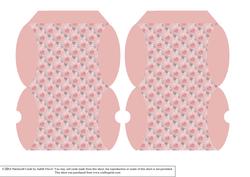 Mini Pillow Boxes - Roses - Pink