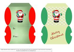 Mini Pillow Boxes - Christmas - Santa