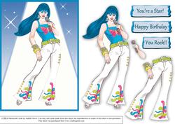 You Rock - Blue Hair Costume 2