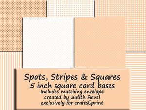 Spots, Stripes & Squares - Peach