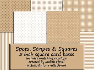 Spots, Stripes & Squares - Coffee