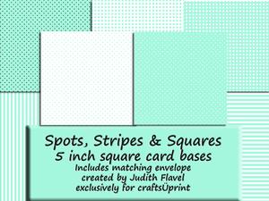 Spots, Stripes & Squares - Aqua