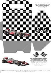 Gable-top Box - Racing Car Silver