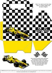 Gable-top Box - Racing Car Yellow