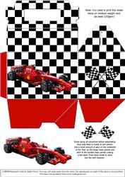 Gable-top Box - Racing Car Red