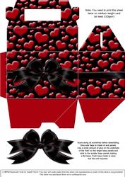 Gable-top Box - Valentine Hearts 3